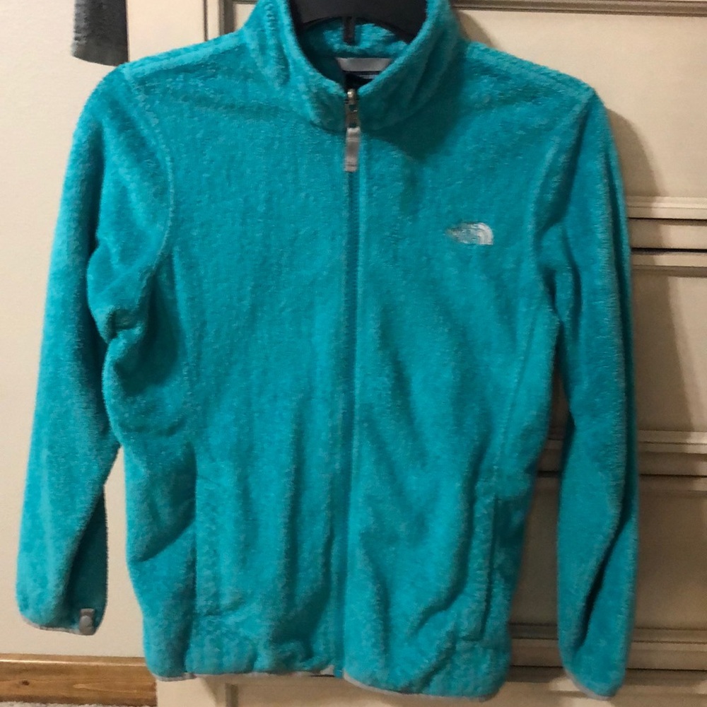 Girls north face jacket barely worn.